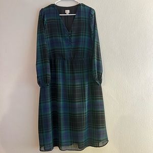 A New Day Dress, size medium, tartan dress